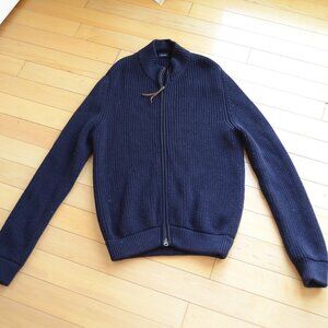 Windsor 100% Wool Knitted Cardigan Black Size 48